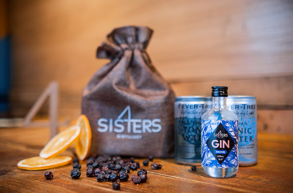 Gin Miniature & Tonic Hessian Gift Bag