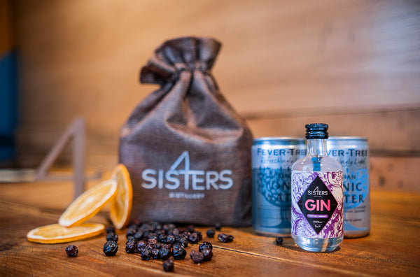 Gin Miniature & Tonic Hessian Gift Bag